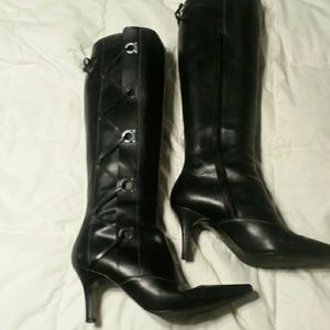 Farragamo knee boots.worn once. Sz 9